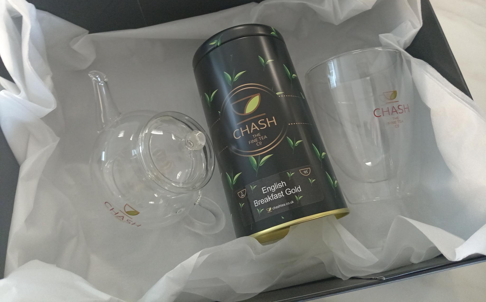 Tea of Your Choice & Glass Teapot and Cup